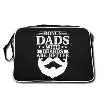 Bonus Les papas avec des barbes sont de meilleurs beaux-parents de la famille - Sac Retro - noir/blanc - Dos