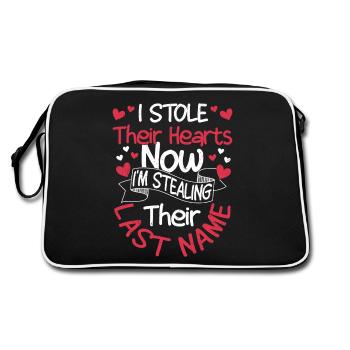 I Stole Their Hearts Family Adoption DayAdopt Ch - Retro Bag - black/white - Back