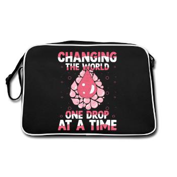Changer le monde une goutte à la fois Natural Esse - Sac Retro - noir/blanc - Dos