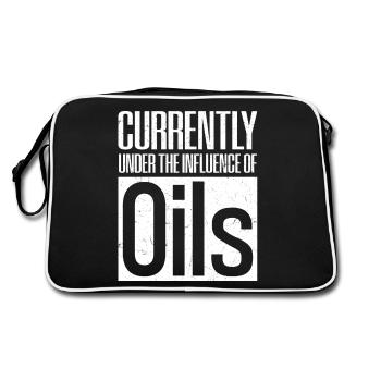 Actuellement sous l’influence des huiles essentielles Oi - Sac Retro - noir/blanc - Dos
