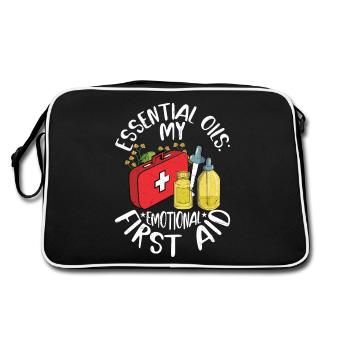 Huiles essentielles : Mes premiers soins émotionnels Natural Hea - Sac Retro - noir/blanc - Dos