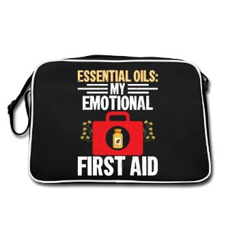 Huiles essentielles : Mes premiers soins émotionnels Healing Nat - Sac Retro - noir/blanc - Dos
