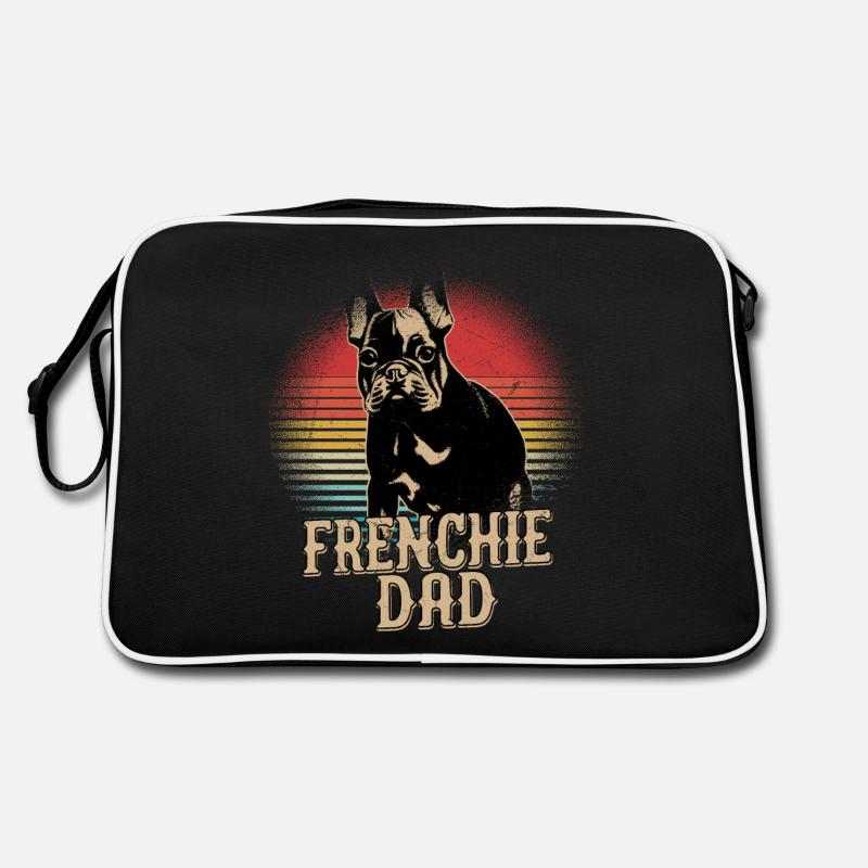 Frenchie Papa Bouledogue Français Propriétaire Sac Retro