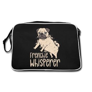 Frenchie Whisperer French Bulldog Owner - Retro Bag - black/white - Back