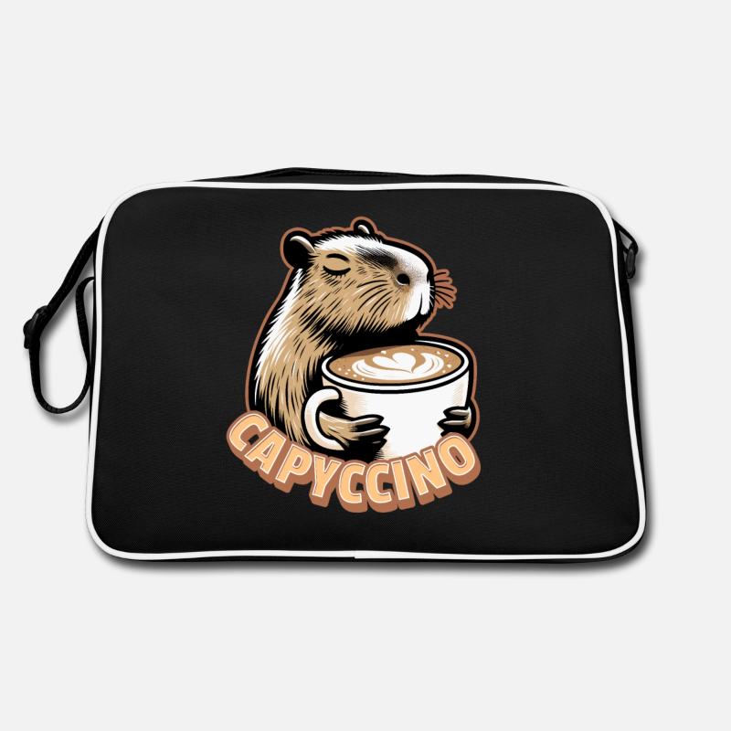 Capycino - Café Capybara - Coffeebara Sac Retro