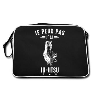 I can't I have Ju-jitsu Jujitsu humor - Retro Bag - black/white - Back