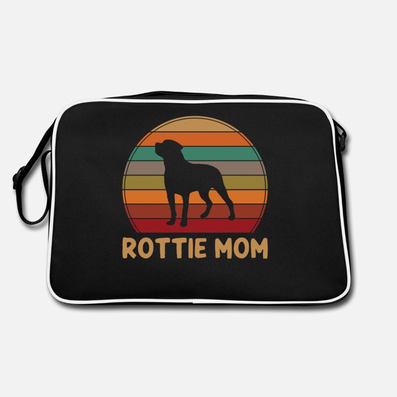Retro Rottweiler Mama Geschenk Rott Hund Mutter Haustier Retro Tasche
