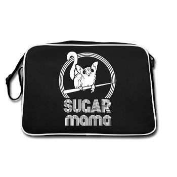Sugar Mama Funny Sugar Glider Sugar Glider Moms - Retro Bag - black/white - Back