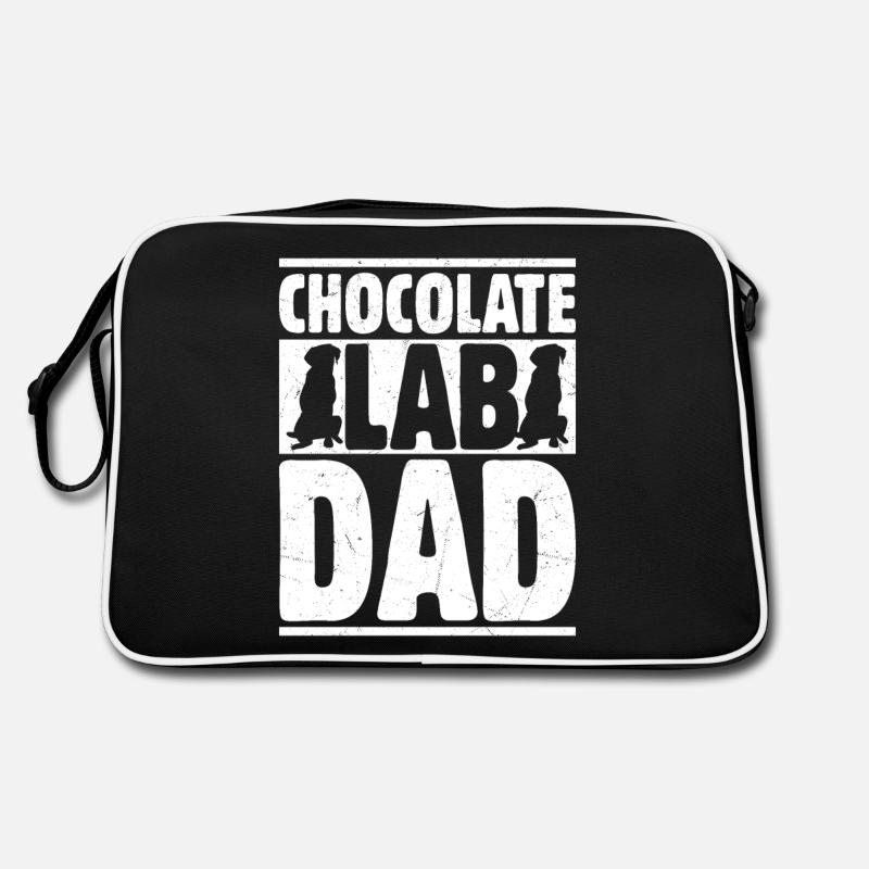 Chocolate Lab Dad Labrador Retriever Owner Retro Tasche
