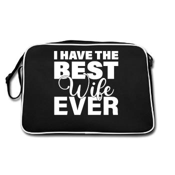 J’ai la meilleure femme jamais drôle mari cadeau - Sac Retro - noir/blanc - Dos