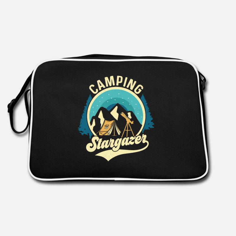 Camping Stargazer Astronomy Stars Planets Retro Tasche