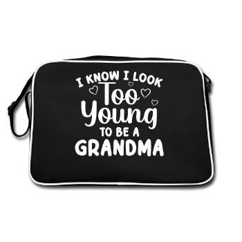 Drôle de grand-mère à être de l’art pour grand-mère Grammy - Sac Retro - noir/blanc - Dos