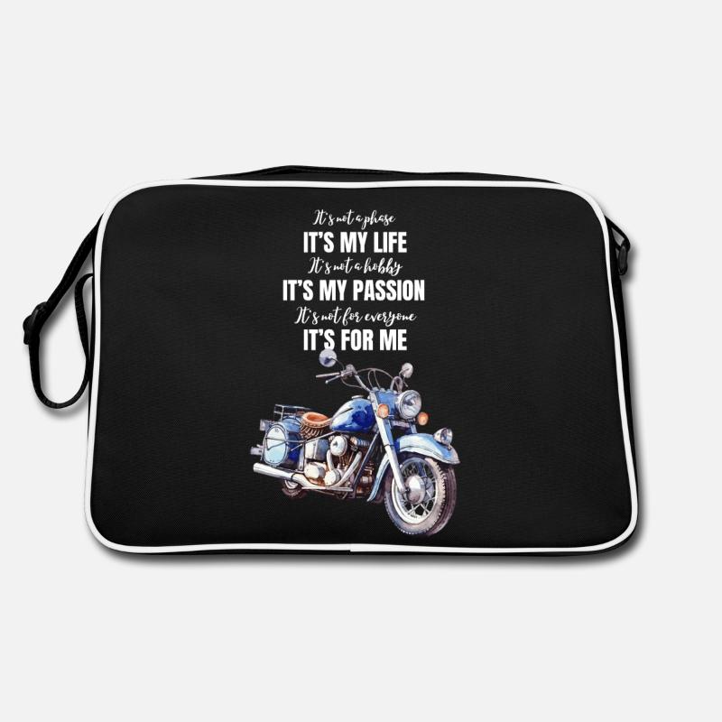 Motorrad Chopper Motorradfahrer Biker Lebensgefühl Retro Tasche