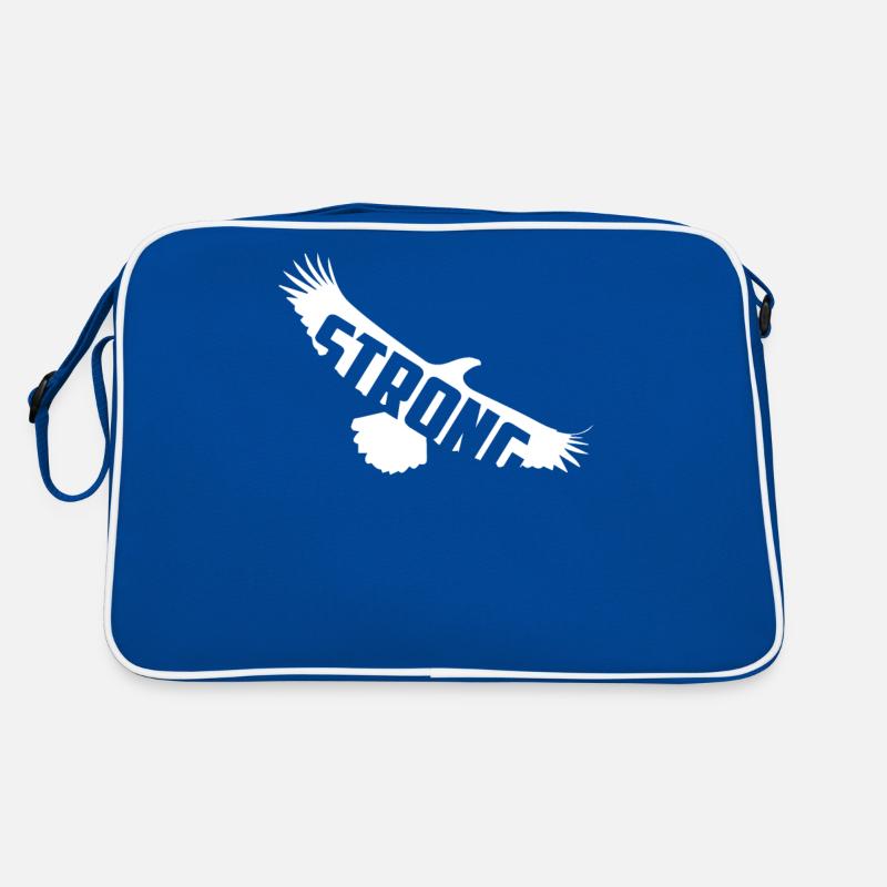 Soar With Strength and Pride Bold White Eagle Retro Tasche