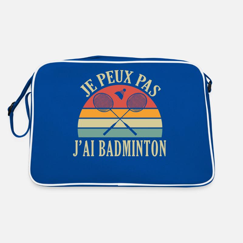 I Can't I Badminton Schlechter Badmintonspieler Retro Tasche