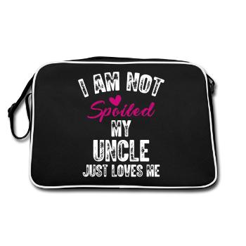Je ne suis pas gâté Mon oncle m’aime Drôle de famille - Sac Retro - noir/blanc - Dos
