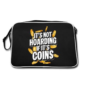 Collectionneur de pièces de monnaie : accumuler de l’histoire, pas accumuler de l’argent - Sac Retro - noir/blanc - Dos