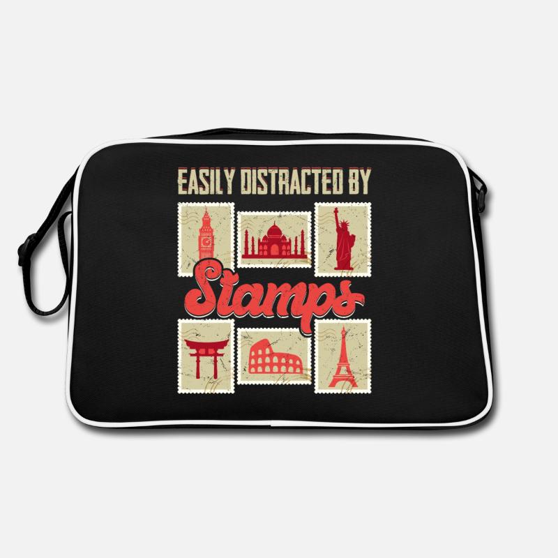 Distracted by Stamps: A Philatelist's Tale Retro Bag