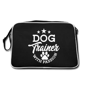 Dresseur de chiens passionné Métier Dire Dressage - Sac Retro - noir/blanc - Dos