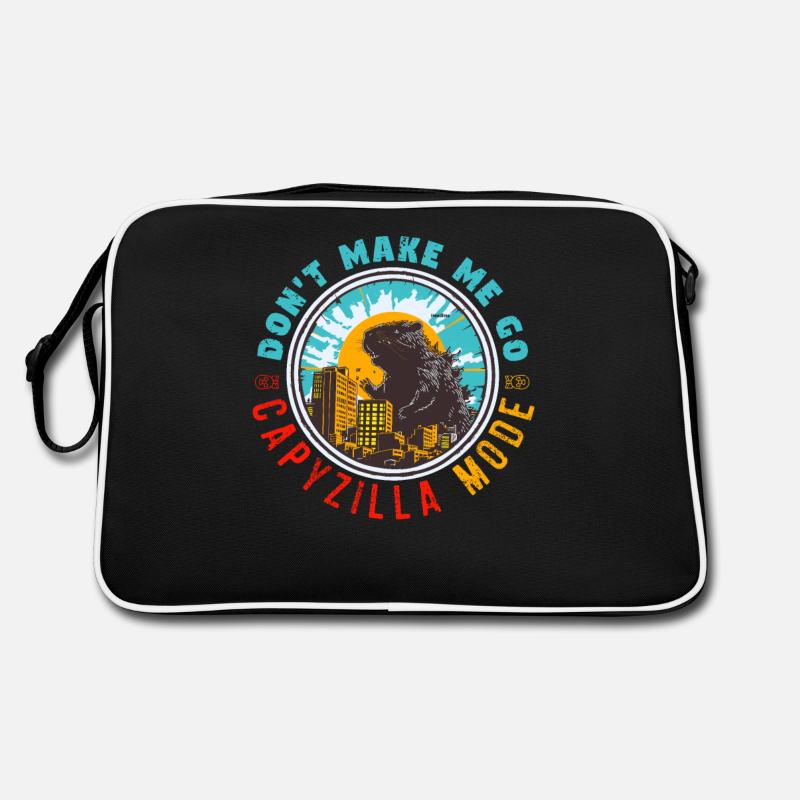 Ne me faites pas passer en mode Capyzilla - Capybara Meme Sac Retro