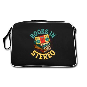 Dual Channel Novels: Experiencing Books In Stereo - Retro Tasche - Schwarz/Weiß - Hinten