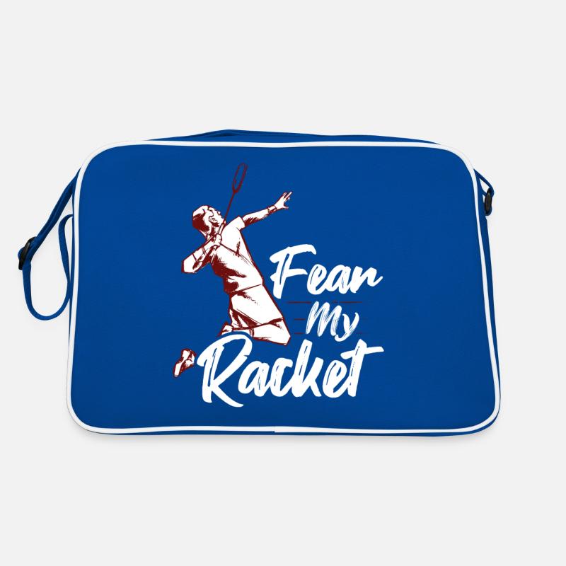 Fear My Racket Player Badminton Sac Retro