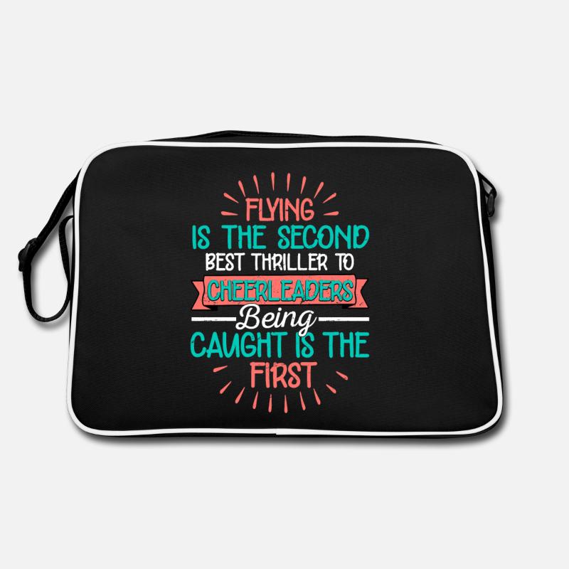 Flying Is The Second Best Thrill To Cheerleaders C Retro Tasche