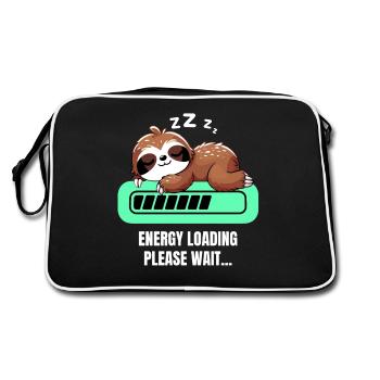 Paresseux Chemise De Nuit Chilling Mignon Dormir Mignon - Sac Retro - noir/blanc - Dos