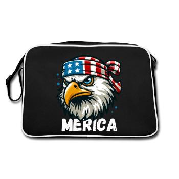 America Eagle USA Jour de l’indépendance États-Unis - Sac Retro - noir/blanc - Dos