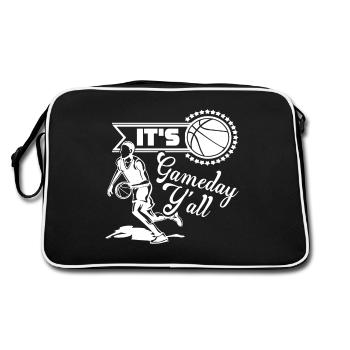 Basketball It is Gameday You All - Retro Bag - black/white - Back