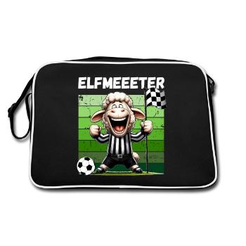 Football Fan De Football Pénalité Terrain De Football Drôle - Sac Retro - noir/blanc - Dos