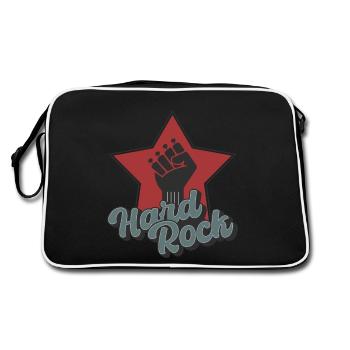 Musique Heavy Metal, Hard Rock, Musique Rock - Sac Retro - noir/blanc - Dos