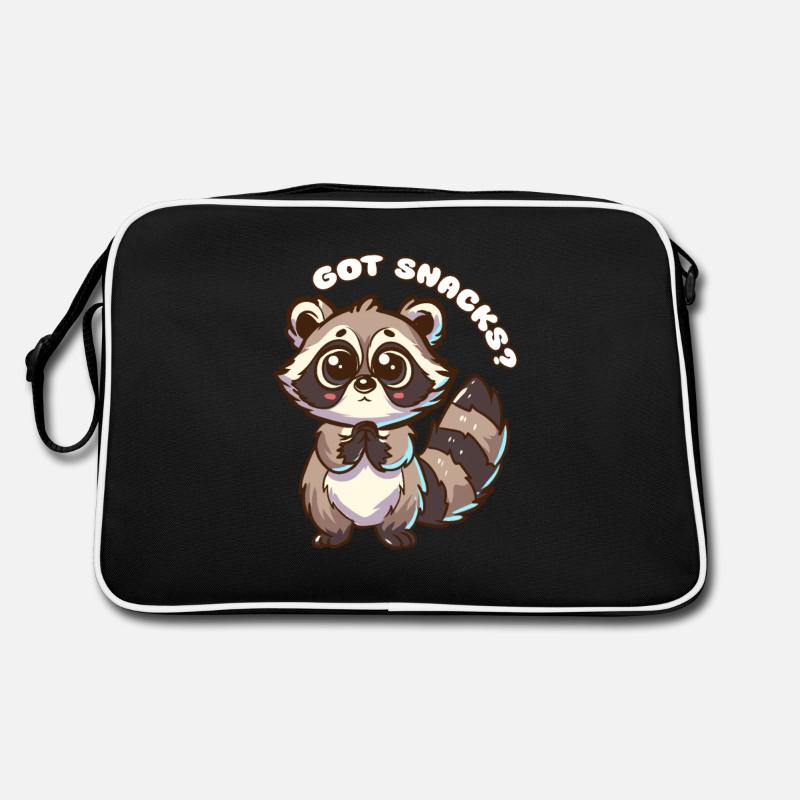 Vous avez des collations ? - raton laveur mignon Sac Retro