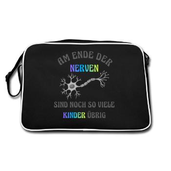 À bout de nerfs - Sac Retro - noir/blanc - Dos