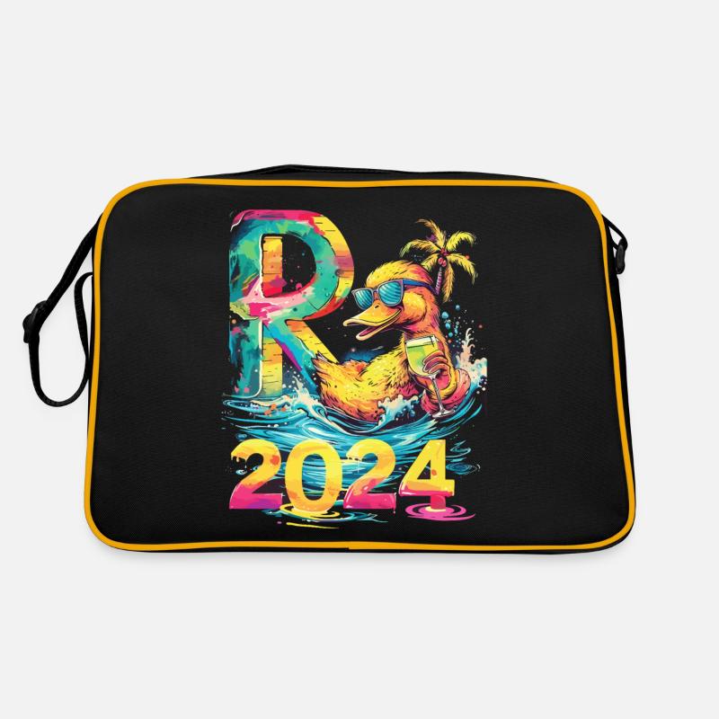 Pension 2024 Duck Pensioner Retired Funny Retro Bag