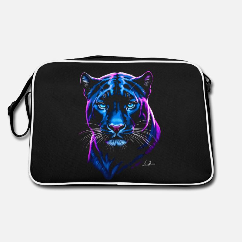 Neon Wild Panther Retro Bag