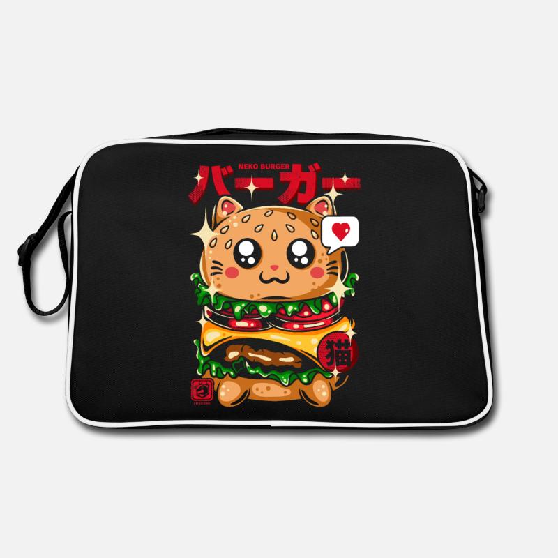 Japon hamburger chat Neko Sac Retro