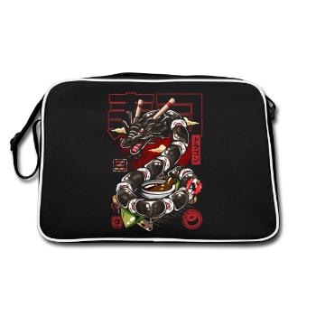 Japon Great sushi Dragon - Sac Retro - noir/blanc - Dos