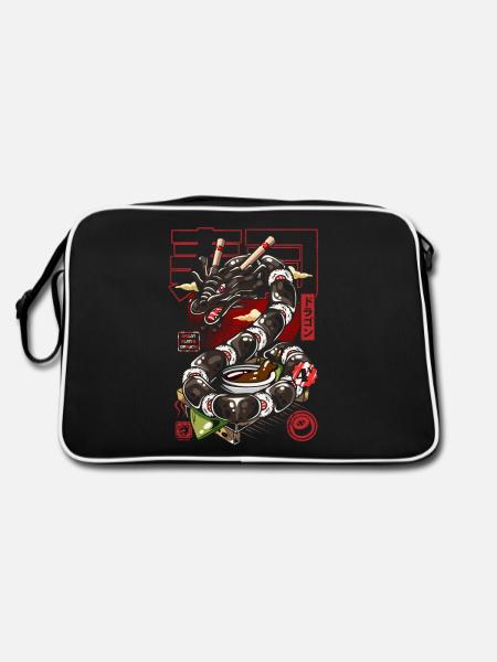 Japon Great sushi Dragon - Sac Retro - noir/blanc - Dos