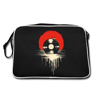 Vinyle Sunset pour tous les mélomanes - Sac Retro - noir/blanc - Dos
