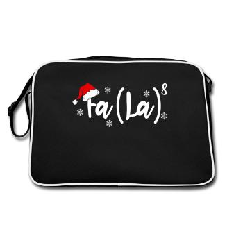 Drôle de Noël professeur de mathématiques Fa La8 équations - Sac Retro - noir/blanc - Dos