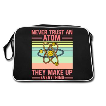 Ne faites pas confiance à un atome Ils inventent tout drôle - Sac Retro - noir/blanc - Dos