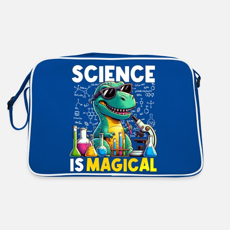 Science Is Magical Dinosaur T-rex Chemist Funny Retro Bag