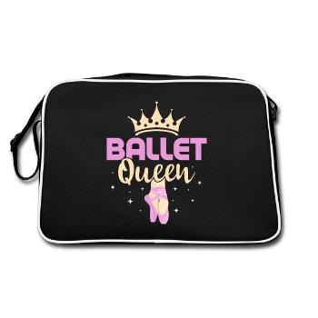Ballet Queen Danse Femme Ballerine - Sac Retro - noir/blanc - Dos