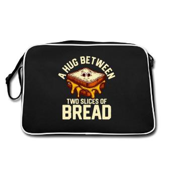 Un câlin entre deux tranches de pain Grilled cheese S - Sac Retro - noir/blanc - Dos