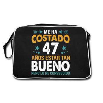 ME HA COSTADO 47 ANOS ESTAR TAN BUENO - Retro Bag - black/white - Back