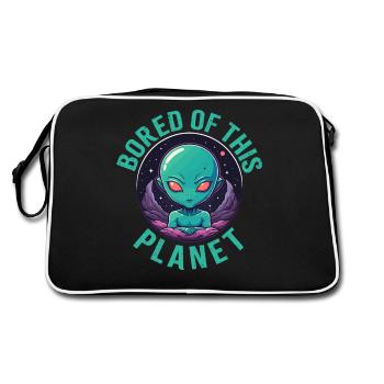 Marre de cette planète. - Sac Retro - noir/blanc - Dos