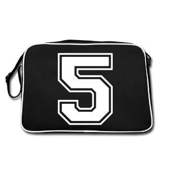 Numéro 5 - Sac Retro - noir/blanc - Dos