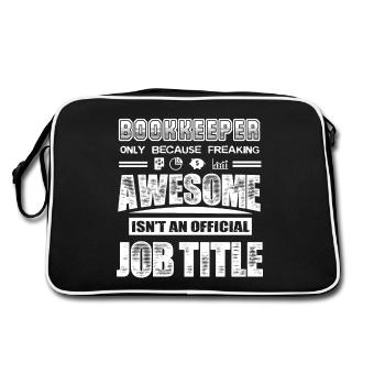 Bookkeeper Bookkeeper Job Title - Retro Bag - black/white - Back