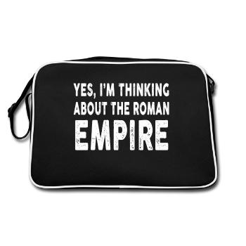 Yes I'm Thinking About the Roman Empire - Retro Bag - black/white - Back